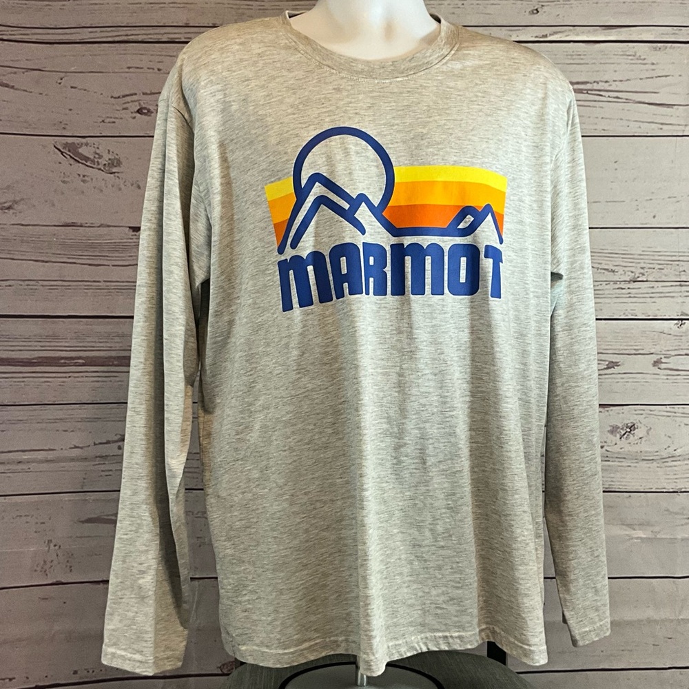 Marmot Heather Gray Long Sleeve Tee